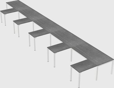 L-shaped desk