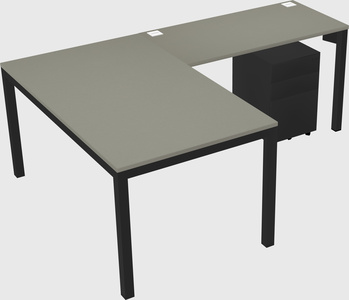 L-shaped desk