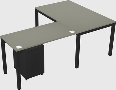 L-shaped desk