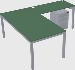 L-shaped desk