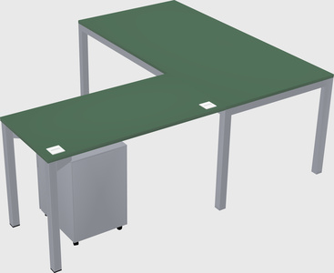 L-shaped desk
