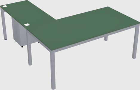 L-shaped desk