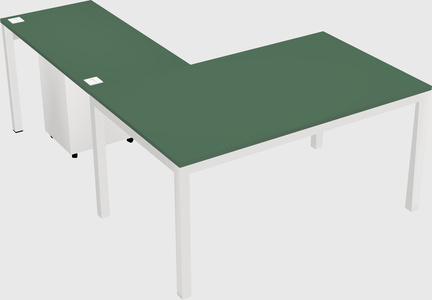 L-shaped desk