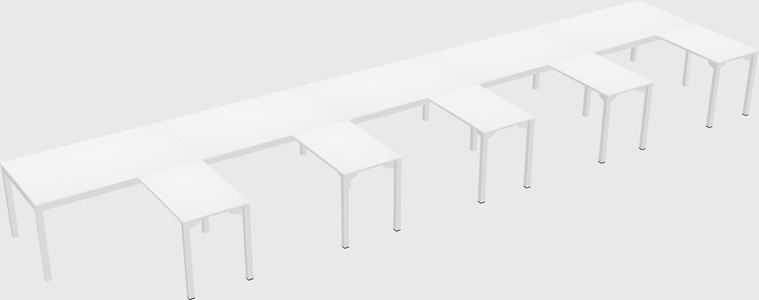 L-shaped desk