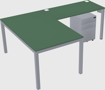L-shaped desk