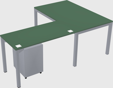 L-shaped desk