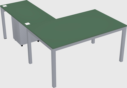 L-shaped desk