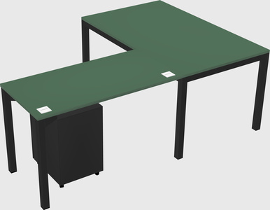 L-shaped desk