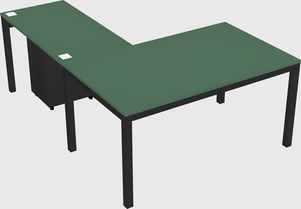 L-shaped desk