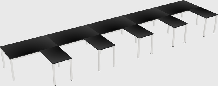 L-shaped desk