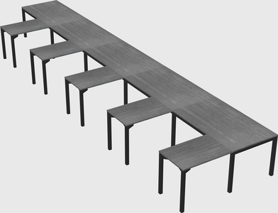 L-shaped desk