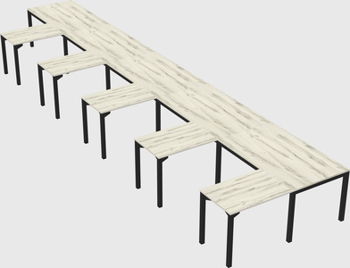 L-shaped desk