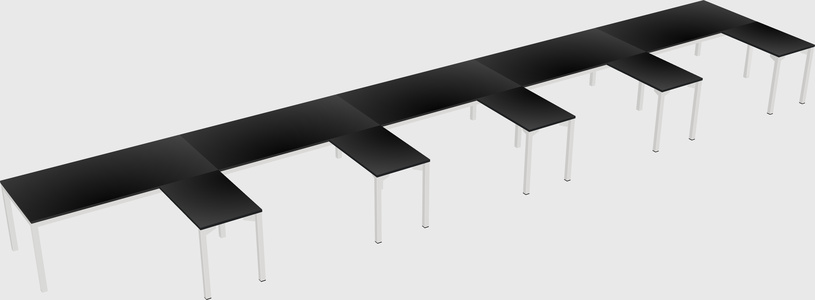 L-shaped desk