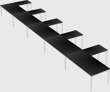 L-shaped desk