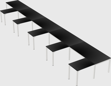 L-shaped desk