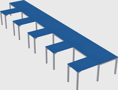 L-shaped desk