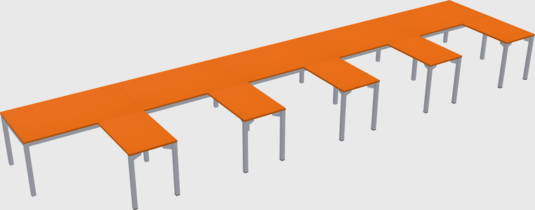 L-shaped desk