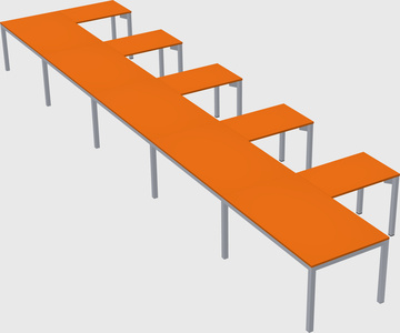 L-shaped desk