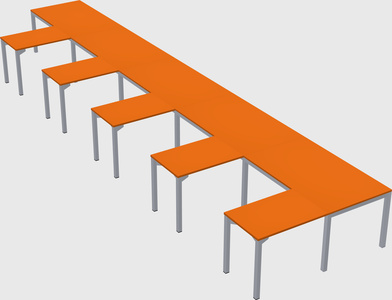 L-shaped desk