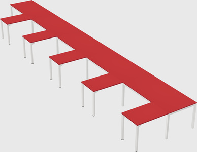 L-shaped desk