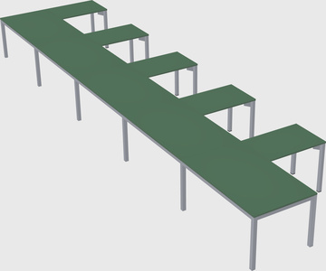 L-shaped desk