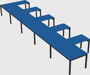 L-shaped desk