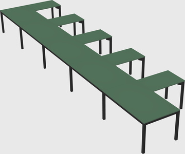 L-shaped desk