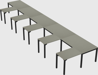 L-shaped desk