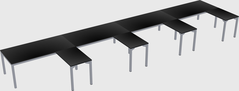 L-shaped desk