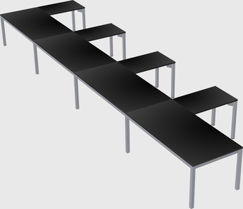 L-shaped desk