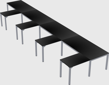 L-shaped desk