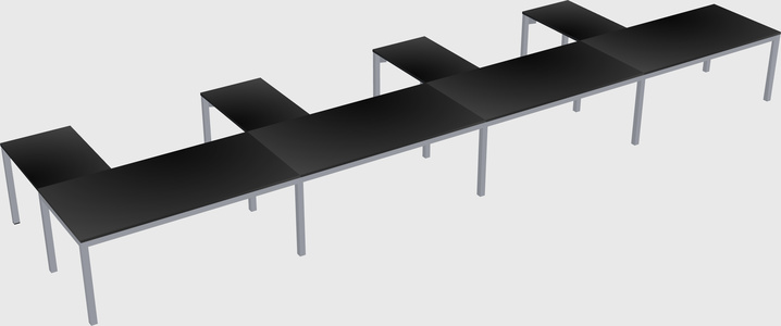 L-shaped desk