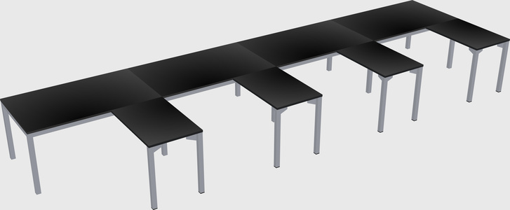 L-shaped desk