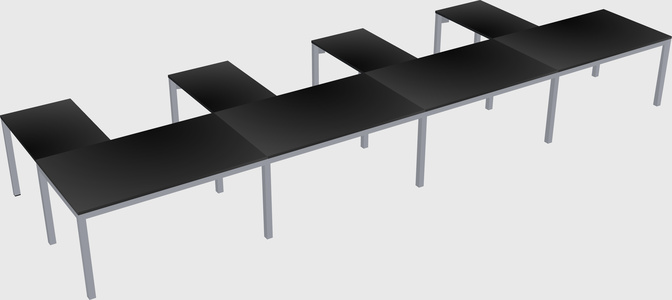 L-shaped desk