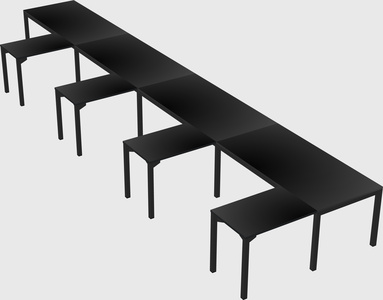 L-shaped desk