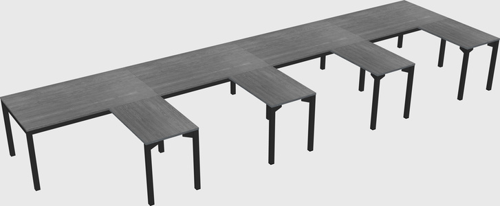 L-shaped desk