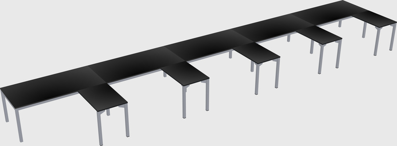 L-shaped desk
