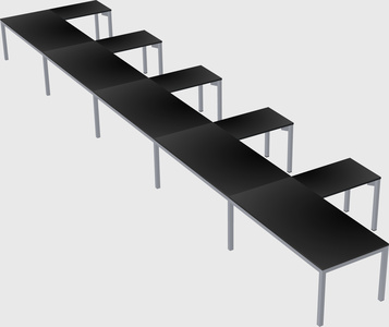 L-shaped desk