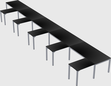 L-shaped desk