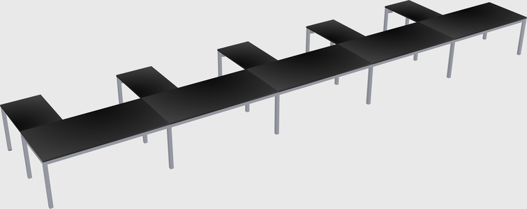 L-shaped desk