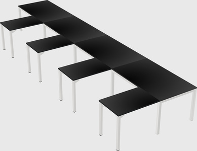 L-shaped desk