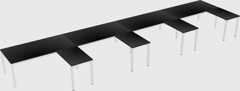 L-shaped desk