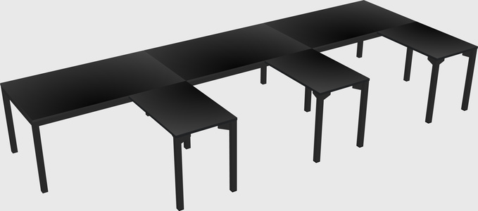 L-shaped desk