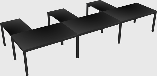 L-shaped desk