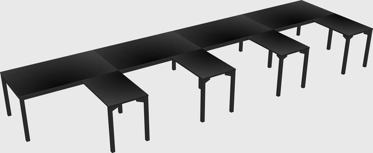 L-shaped desk