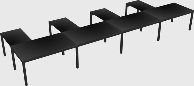 L-shaped desk