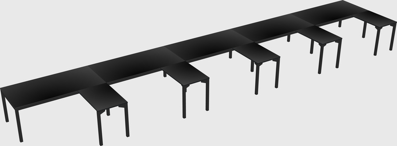 L-shaped desk