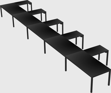 L-shaped desk