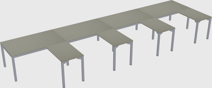 L-shaped desk