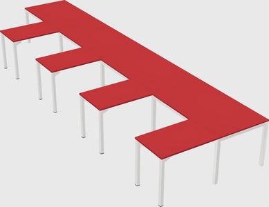 L-shaped desk